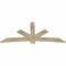 Ekena Millwork Alberta Rough Sawn Timber Gable Bracket, Douglas Fir, 84"W x 38"H x 2"D x 6"F, 11/12 Pitch GBW084X38X0206ALB00RDF - alternate 4